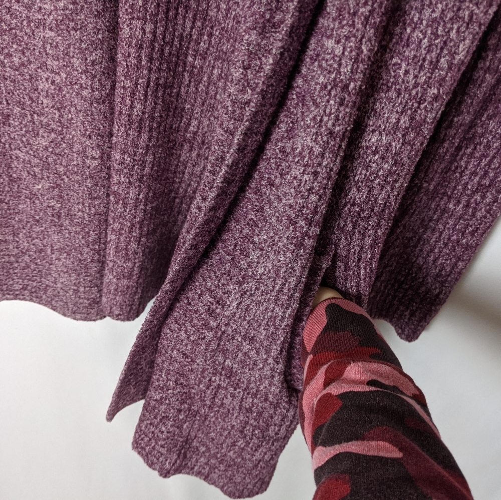 XL BAREFOOT DREAMS Montecito Knit Ribbed Long Draped Sweater - Picture 11 of 13